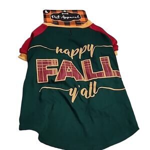 NWT Happy Fall Y'all Dog T-shirt, L